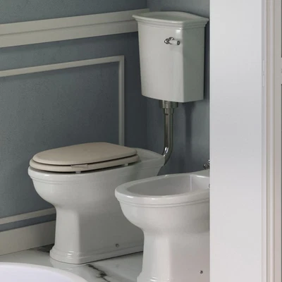 £526.95 • Buy RAK Washington Low Level Toilet With Lever Cistern + Cappuccino Seat