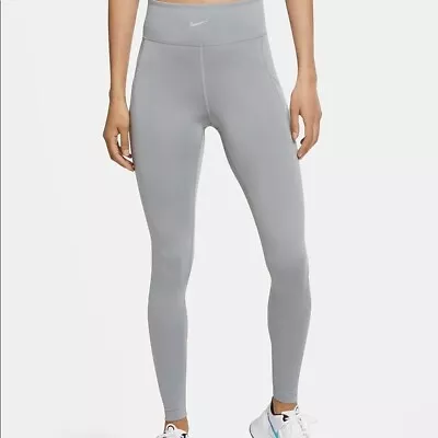 Nike Women's Pro Luxe Stealth Training Tights Pants CU5802-073 Gray Size: Small • $19.99