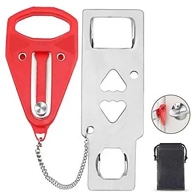 Portable Door Lock For Travel Door Lock Self-Defense Security Device For Home... • $8.32