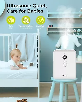 6L Humidifier &oil Diffuser For Bedroom Quiet Auto-of Warm &Cool Mist Home Offic • $22.99