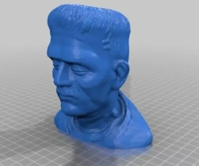 3D Printed - Frankenstein’s Monsters Bust - Boris Karloff - Made In Neon Green! • $24.99