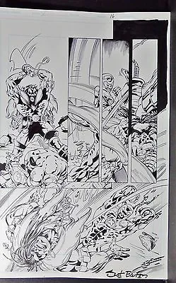 X-o Manowar Issue 7 Page 16 1997 Original Comic Art-scot Eaton-valiant/acclaim • $168.59