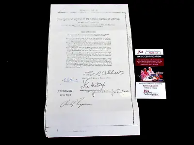 Michael Collins Apollo 11 Astronaut Signed Auto 1973 Lbj Space Center Naming Jsa • $899.99