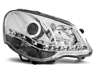 Phares LED DRL Recherchez For VW POLO 9N3 05-09 Daylight Chrome Expédition Gratu • $797.42