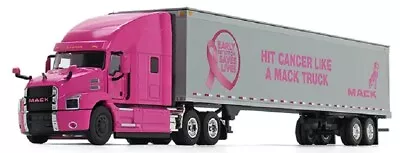 First Gear 1/50 Scale Mack Anthem High-Roof Sleeper Truck With 53' Trailer Pink • $109.99