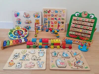 £35 • Buy Montessori Baby Toddler Wooden Toy Bundle