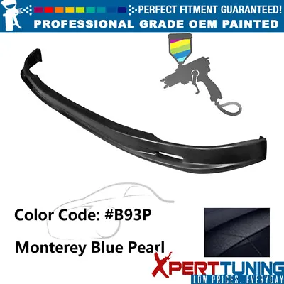 Fits 92-95 Honda Civic Sedan 4DR Mugen Painted #B93P Front Bumper Lip Spoiler PU • $226.87