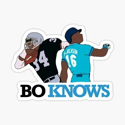 Bo Knows ~ Vinyl Sticker - Kansas City  Royals MLB ~  Raiders NFL ~ Bo Jackson  • $3.50