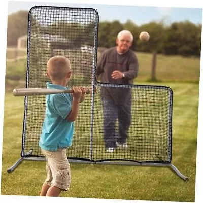 Baseball Pitching Screen Baseball & Softball Safety Screen 7x7FT L Screen • $167.39