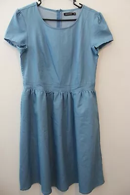 Mikarose Light Blue Dress Size Medium With Pockets • $18