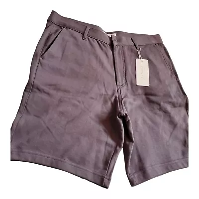 Cotton & Co Mens French Terry Knit Lounge Shorts Dark Grey Small 33W • $24.99