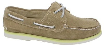 £41.59 • Buy Timberland EK 2 Eye Mens Boat Deck Suede Leather Shoes Light Brown 6200A B84D