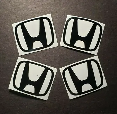 $5.85 • Buy (4) Car Logo Decal Wheel Center Caps For Honda Civic Accord Integra Vtec Si CRX