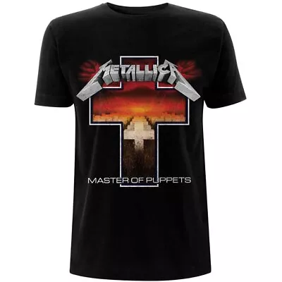 Metallica Master Of Puppets Cross T-Shirt Black New • $23.28