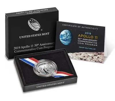 2019-S Apollo 11 50th Anniversary Proof Half Dollar (OGP/COA) • $29.75