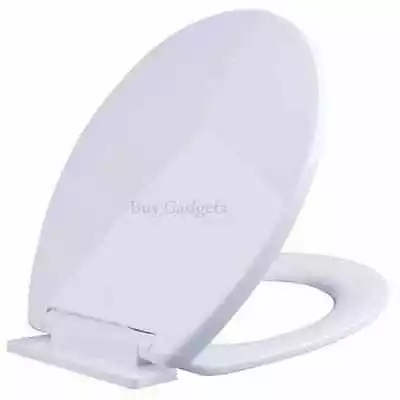 £8.95 • Buy Brand New Luxury Bathroom Slow Soft Close White Toilet Seat Seats Wc Heavy Duty