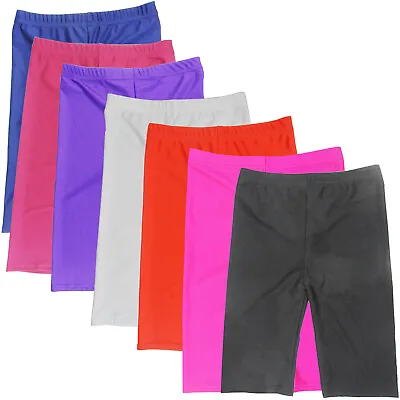 Womens Ladies Lycra Cycling Shorts Dance Running Gym Sports Stretchy Control New • £7.39