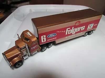 Mark Martin # 6 Ford  Folgers  Nascar Car Hauler 1-64 Scale Matchbox • $6.50