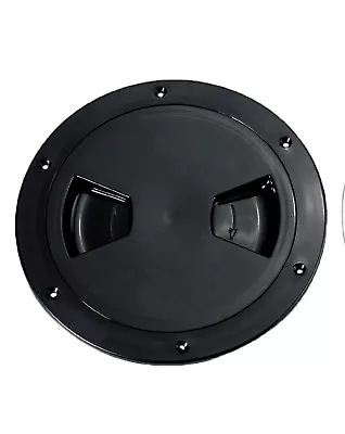 £7.30 • Buy BLACK PLASTIC DECK ACCESS ROUND INSPECTION HATCH 5  (170MM) Boat Motorhome