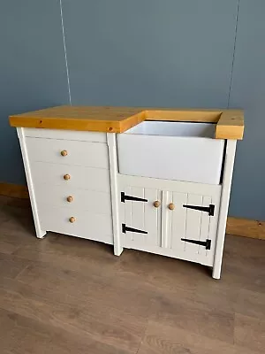 Quality Handmade Free Standing Belfast Sink Unit With Drawers • £1695