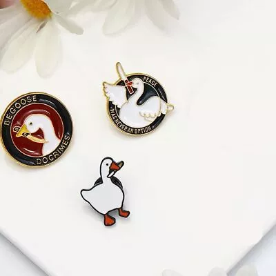 Multicolor White Goose Brooches Korean Style  Clothing Accessories   Men • $5.57