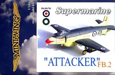MiniWing Models 1/144 SUPERMARINE ATTACKER FB.2 British Attack Jet • $25.75