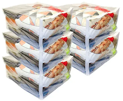 5-Pack Clear Vinyl Zippered Storage Bags 23 X 23 X 12 Inch • $22.99