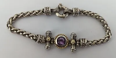 Fili Menegatti Sterling & 18K Gold Amethyst Bracelet • $199.99