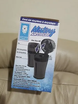 Northern Chill Rechargeable Misting Air Cooler Fan Gray/Black Games Outdoors • $9.99