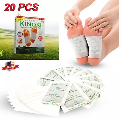 20 PCS Detox Foot Pads Detoxify Patch Toxins Fit Health Care Pad Cleanse & BOX • $5.89