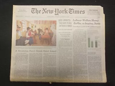 1999 Aug 29 New York Times Newspaper - Leftover Welfare Money Baffles - Np 7012 • $30