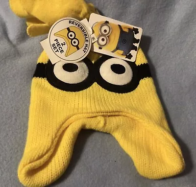 Despicable Me Minions Themed Hat And Mittens Toddler Size • $12.75