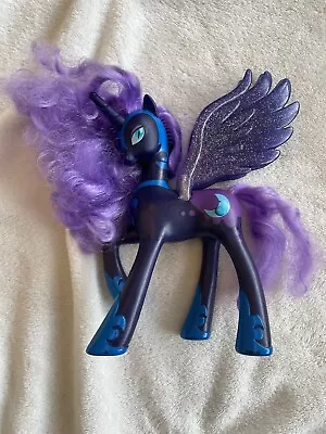 G4 My Little Pony Princess Luna Nightmare Moon Talking Brushable Working! • £15