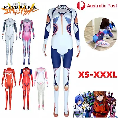 Neon Genesis Evangelion Costume Sexy Jumpsuit Asuka Langley Cosplay Halloween AU • $32.18