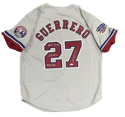 Vladimir Guerrero Sr Signed Mitchell & Ness Authentic Montreal Expos Jersey JSA • $599.95