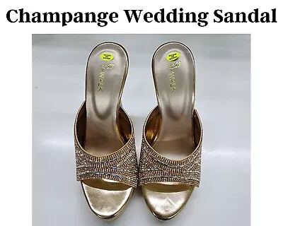 Women's High Heels Sandals Bridal Shoes Platform Heel Bridesmaid Wedding Shoes • £95.01