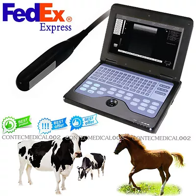 USA Veterinary Laptop Machine Ultrasound Scanner Rectal Probe For HorseCow VET • $1349