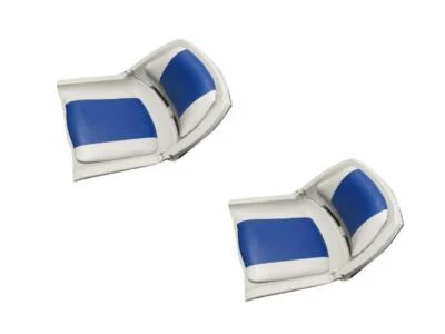 £75 • Buy Folding Boat Seat In Blue And Grey X2 (Marine Yacht Fishing Speedboat Rib)
