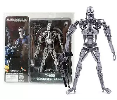 Terminator 2 Judgment Day Model T-800 Endoskeleton PVC Action Figures Toy • $38.95