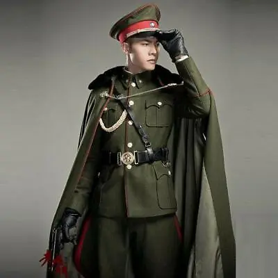 Male Cosplay Military Army Uniform Costume Outfits Party Full Suit Sets New • $102.67