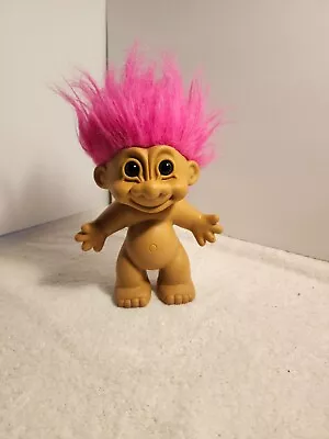 Large Vintage Pink Hair Troll Doll • $19.99