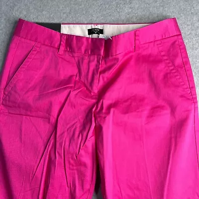 J Crew Stretch Skimmer Pant Womens 6 32x25 City Fit Pink NWT • $24.99