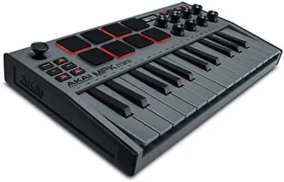 AKAI MPK Mini MK3 Professional MIDI Keyboard Controller Gray  Mini 25-key USB • $129.55