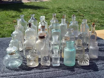 Antique Bottle Lot. 34 Old Glass Bottles. Medicine Science +. Vintage Décor. • $22.50