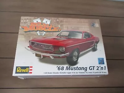 Revell 68 Mustang Gt 2 In 1 Plastic Model Kit Sealed 1:25 Scale 85-4215 • $25