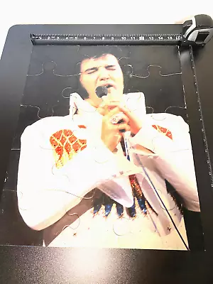 Elvis Presley Jigsaw Puzzle Poster Vintage 16 X20  1970's Live 15 Piece Puzzle • $9.69