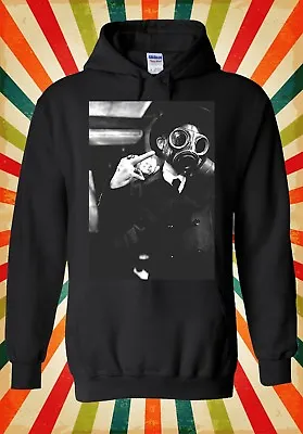 Gas Mask Riot Finger Rude Attitude Men Women Unisex Top Hoodie Sweatshirt 586 • £17.95