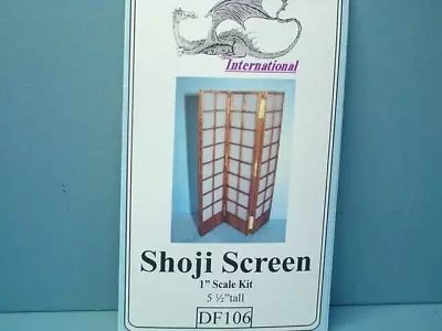 Miniature Shoji Screen Kit #DF106 Dragonfly International 1/12 Scale • $18.95