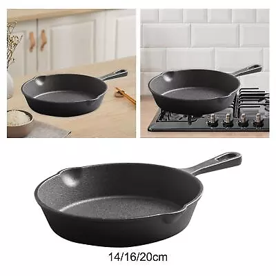 Small Frying Pan Lightweight Nonstick Portable Round With Handle Melting Pot • $41.40