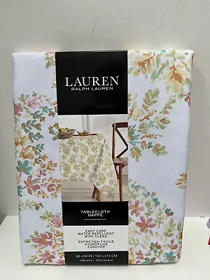 RALPH LAUREN Floral Summer Tablecloth Rectangular Cotton  60x84cm New. • £28.99